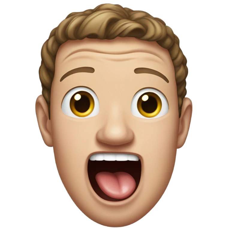 mark zuckerberg tounge out emoji