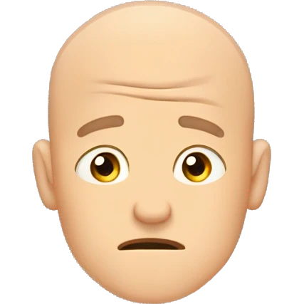 facepalm emoji middle age man with shaved head and 2 days growth/stubble emoji