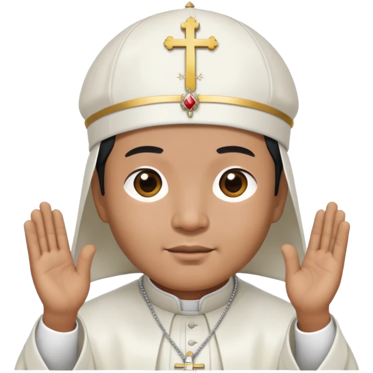 Black Asian pope emoji