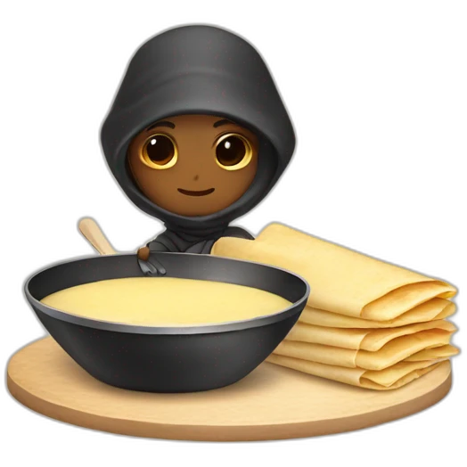 ninja-making-crepes emoji