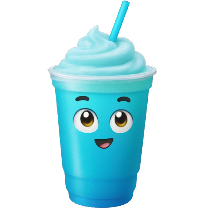 Blue slurpee emoji