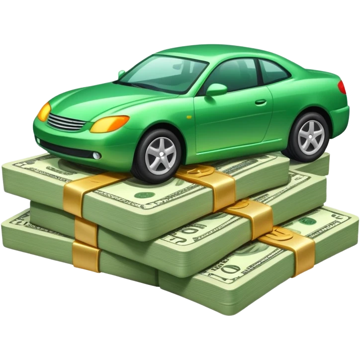 Money and car emoji