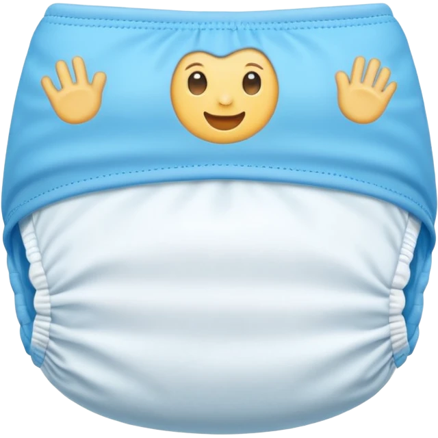 baby diaper blue inside emoji