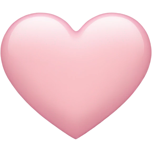 Light pink heart emoji