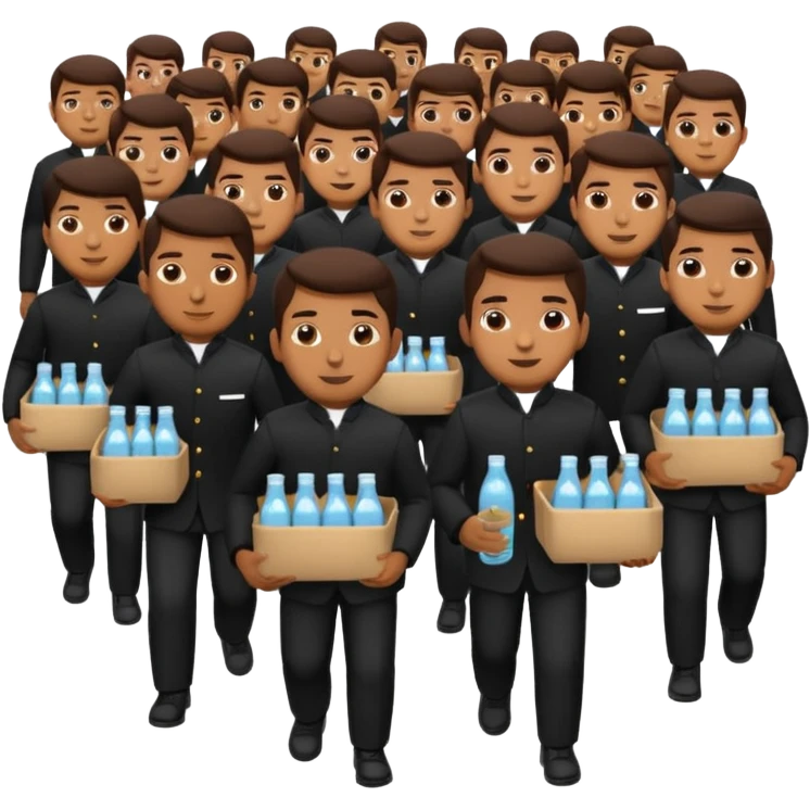 The busboys who carry trays of empty bottles and glasses are short and brown-skinned Latinos, between five feet three and five feet five tall. Wearing plain black uniforms, they weave through the crowd carrying trays, mops, and glasses almost sight unseen emoji