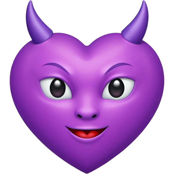 devil heart purple emoji