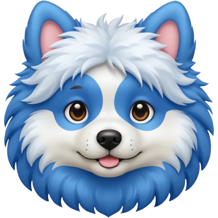 Dog blue emoji
