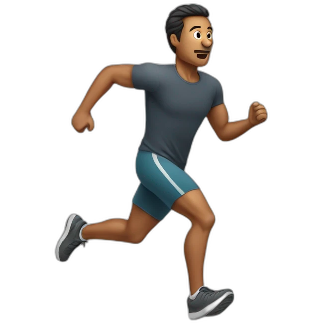Running hombre emoji