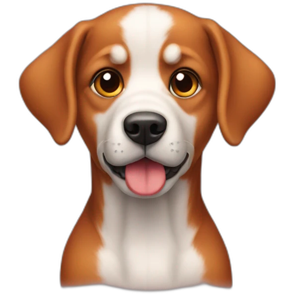 Un chien rouge emoji