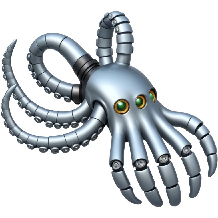 Robot hand with tentacle fingers  emoji