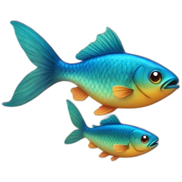 Three little fishes emoji