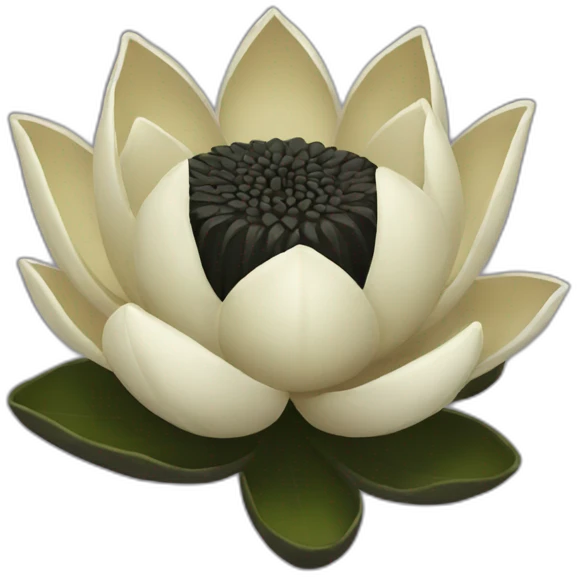 black lotus flower emoji