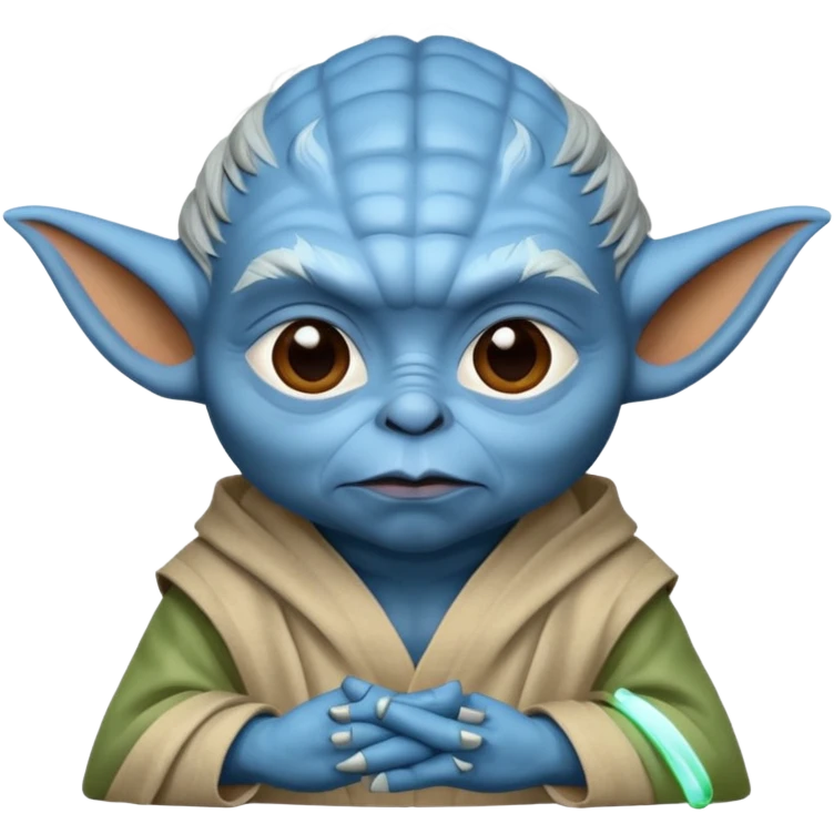 yoda but with blue skin emoji