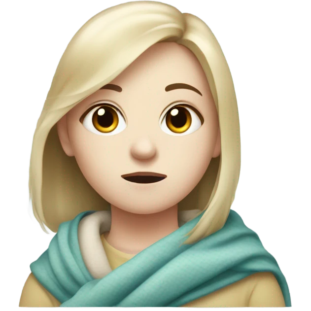 Sick person girl emoji