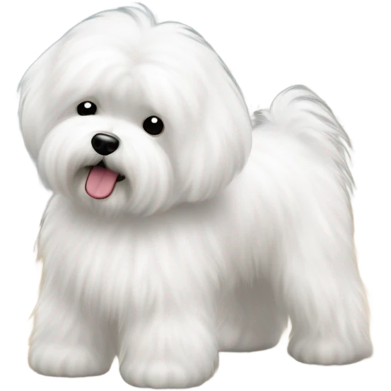 Maltese Bichon cleaning emoji