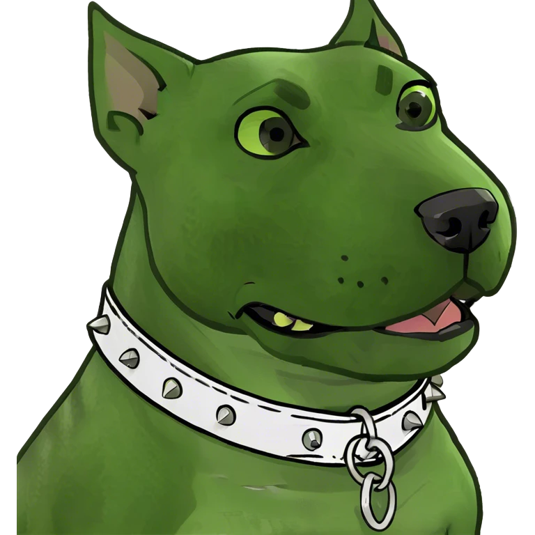 black and white pitbull emoji