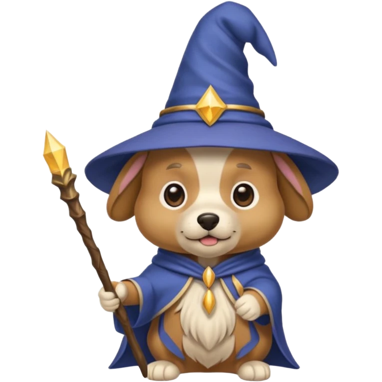 Dog wizard emoji