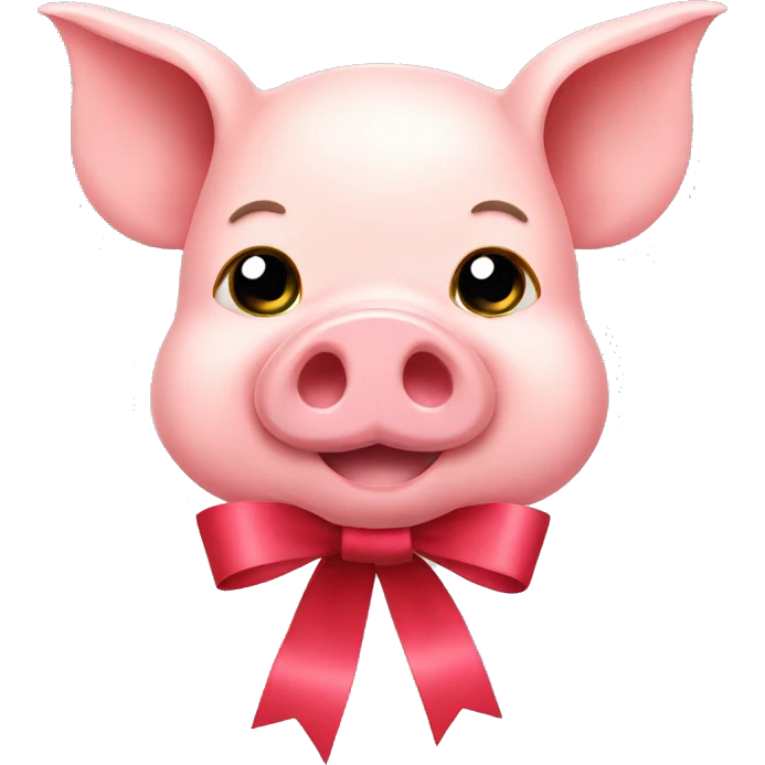 Pig ribbon emoji