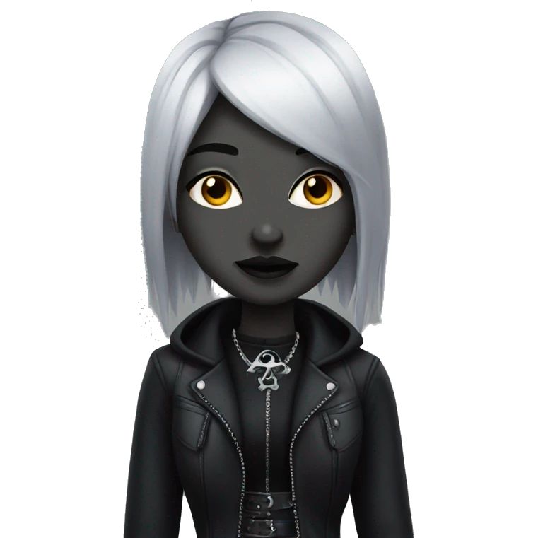 Goth girl emoji