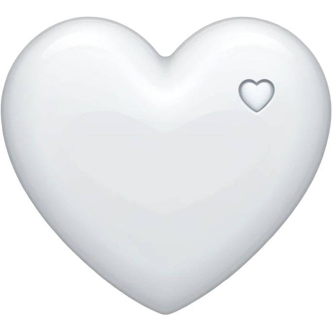 Chanel white heart emoji