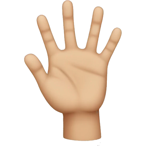 three fingers  emoji