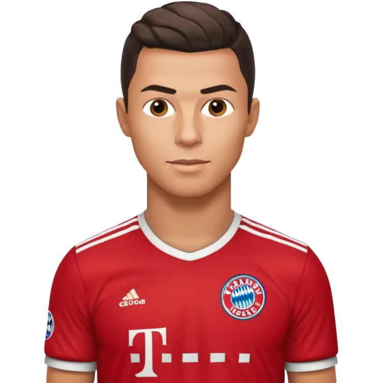 ronaldo wearing a bayern munich shirt emoji