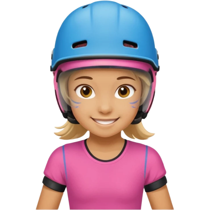 Roller blader girl child emoji