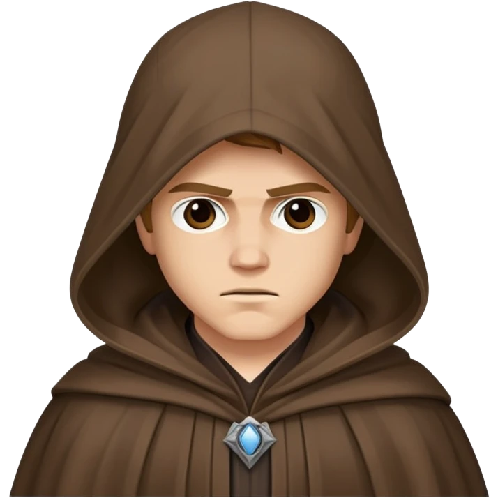 Энакин Скайуокер в мантии с закрытым лицом emoji