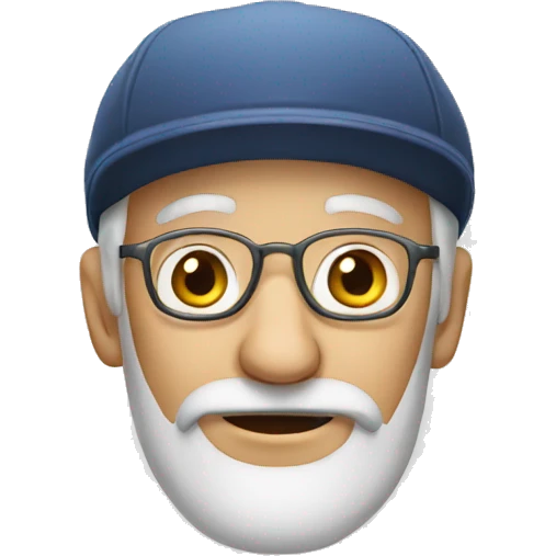 old man with cap emoji