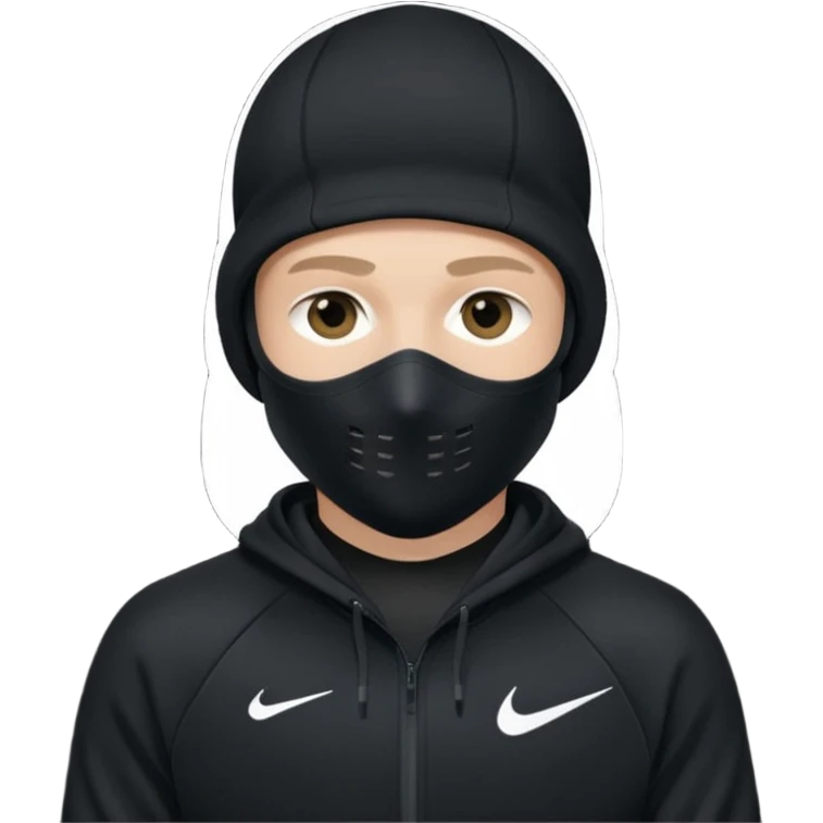 White person wearing a Nike Tex with hood and ski mask co all black and https://encrypted-tbn0.gstatic.com/images?q=tbn:ANd9GcTQEV3H5Fpq8Dp-ki2RTwgbdHqMsKZzDtarA9ywqiFzKVKjxdLc5Fq9yDOax7-XC4trueI2pFuItpqM_TVrGODdDG5la_rbm9lB8utSLKXm&s=10 emoji