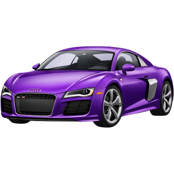 dark purple Audi sports car emoji