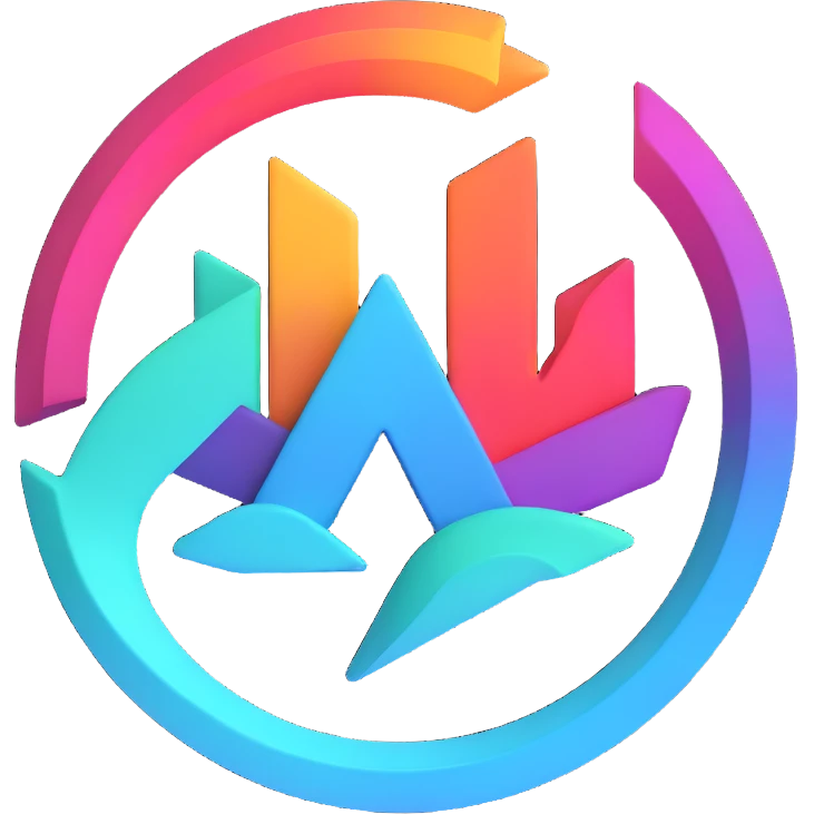 Kibana logo, 3D style, vibrant, no text emoji
