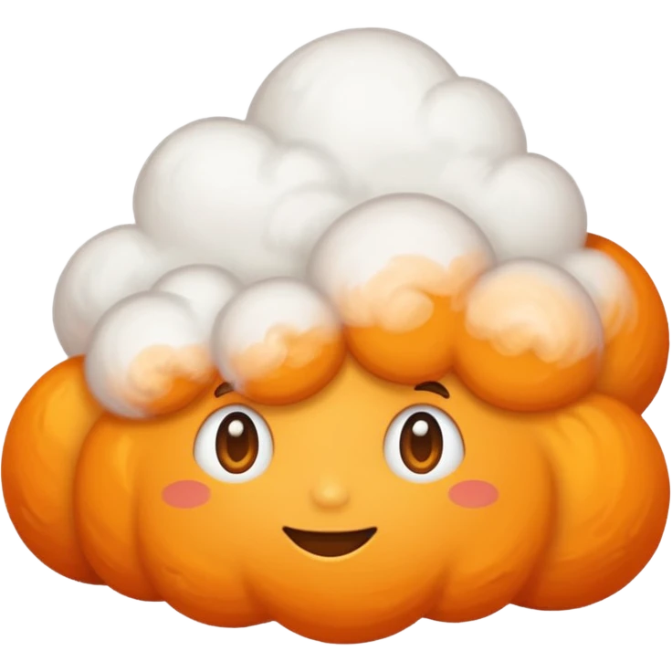Orange cloud  emoji