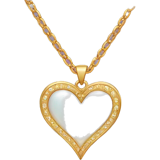 Heart shaped necklace  emoji