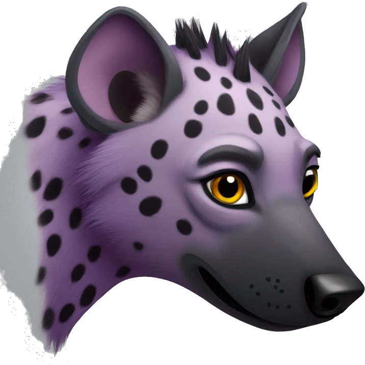 Purple spotted hyena  emoji