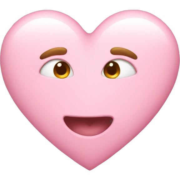 light pink heart emoji emoji