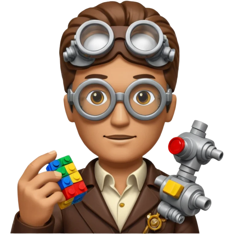 Steampunk Inventor lego emoji