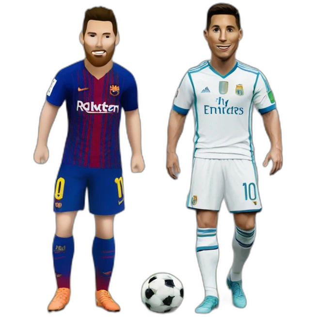 ronaldo and messi emoji