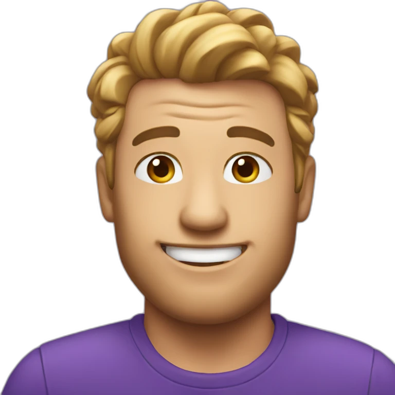 happy purple monday emoji