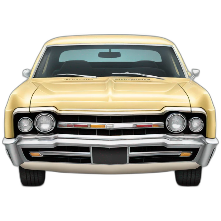 1967 black chevy impala emoji