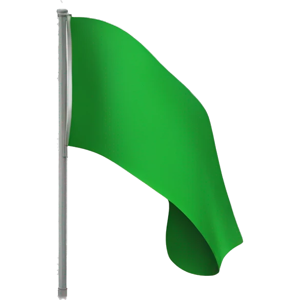 green flag emoji