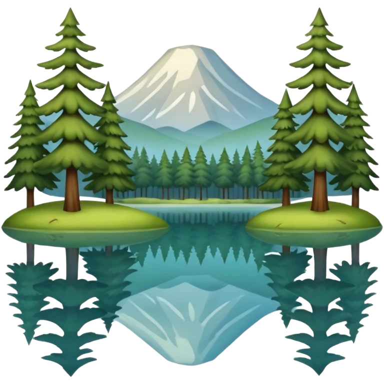 Forest lake emoji