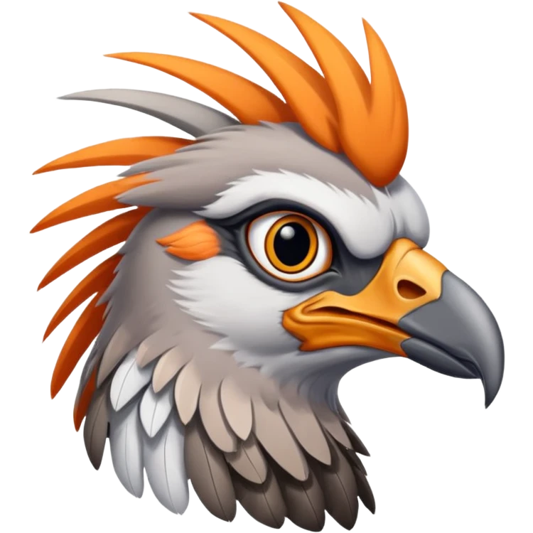 Secretary 
bird emoji