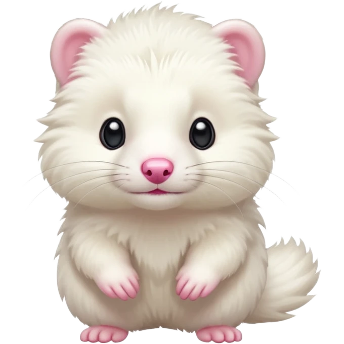 Furet blanc emoji