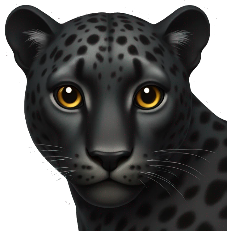 winged black leopard emoji