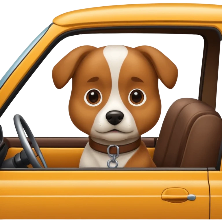 Dog is the car emoji