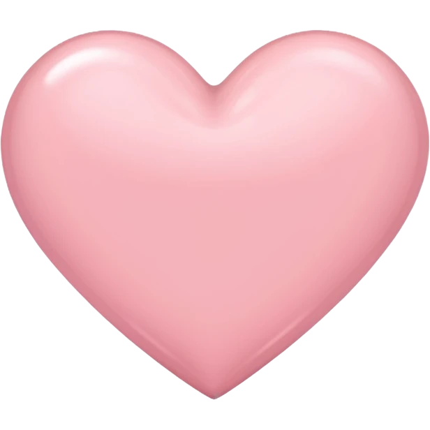 pale pink heart emoji