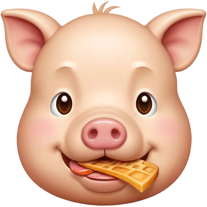 John pork eating  emoji