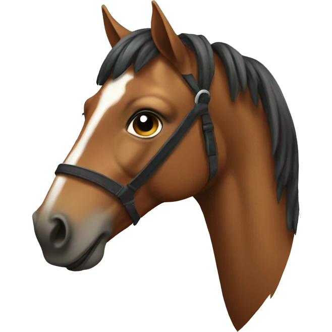 A creative horse emoji