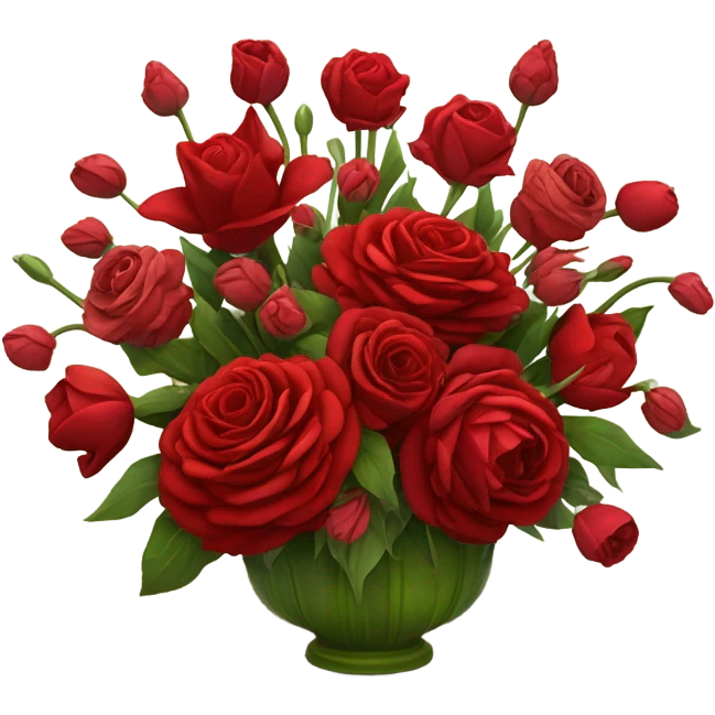 Red bouqet flowers emoji